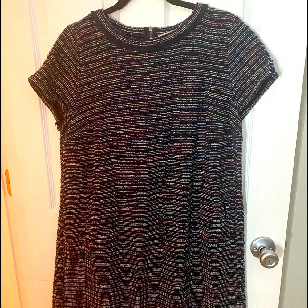 EUC - Adorable striped, multi-colored work dress